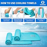 Sukeen Cooling Towel 40x12in Soft Breathable Neck Head Yoga Golf Gym view 4