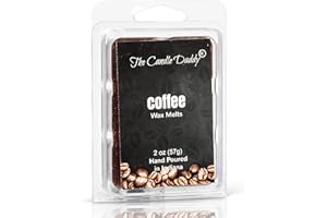 The Candle Daddy Coffee Scented Wax Cubes - Maximum Scent Coffee Wax Melts - Candle Scent Melts for Home, Office - Enjoy Candle Ambience Without Flame Soot - 1 Pack - 6 Cubes - 2 oz