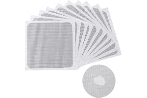 ZIYIZE Window Screen Repair Patch 15 PCS 3-Layer Strong Adhesive Window Screen Mesh Tape, Repair for Window and Door Tears Holes 4"x 4" (Black