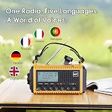 ROCAM Wind Up Solar Radio DAB/FM with 5000mAh Power Bank, SOS Light view 9