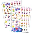 Peppa Pig Stickers Party Favors Set ~ Bundle Includes Over 100 Peppa Pig Stickers, 8 Sticker Sheets (Peppa Pig Party Supplies)