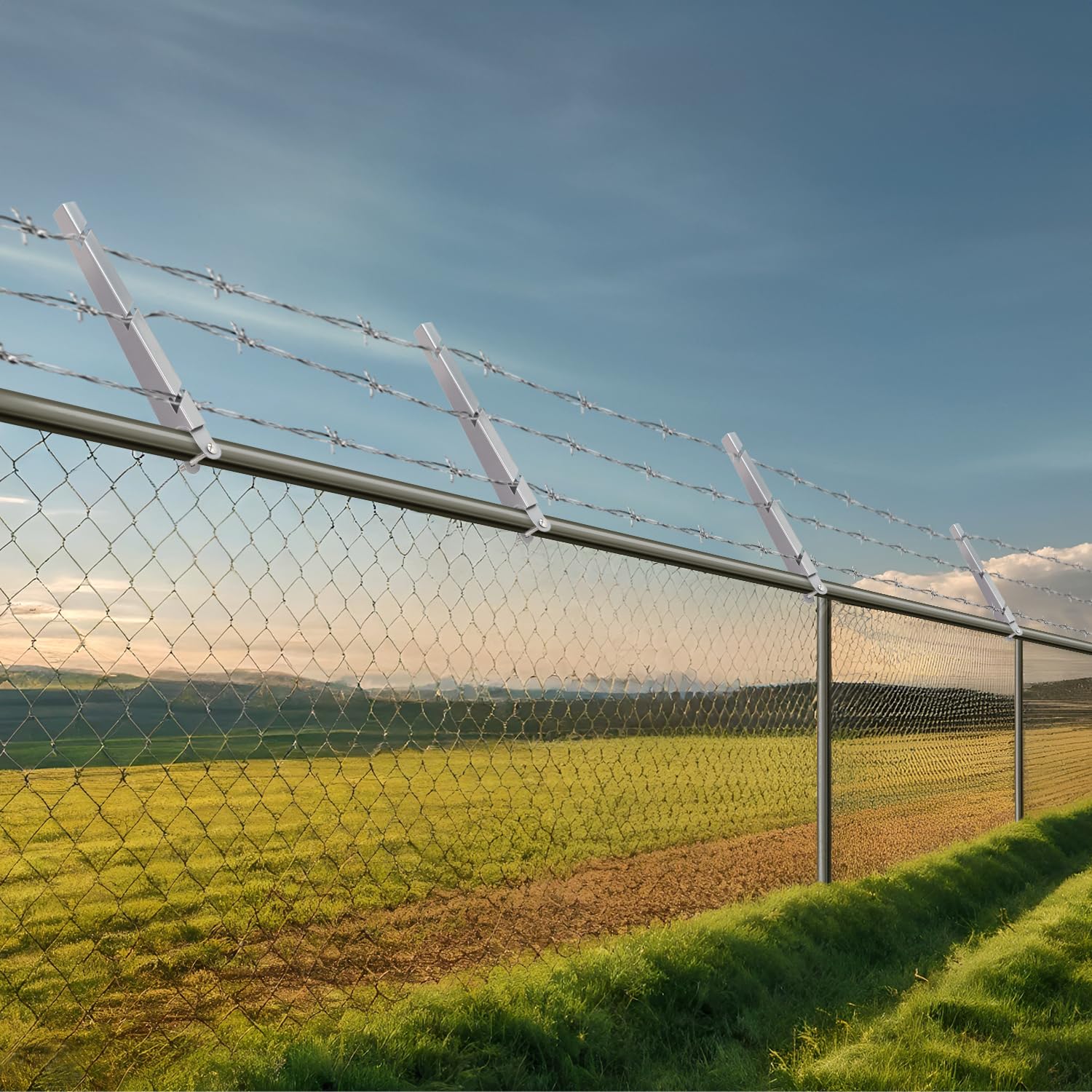 Chainlink fence height extension (86) foto