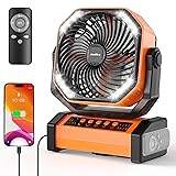 AddAcc 20000mAh Rechargeable Camping Fan - Battery