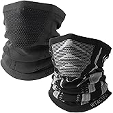 WTACTFUL Winter Neck Warmer Gaiter (1Pack or 2Pack), Breathable Face Mask for Ski, Snowboard, Running, Hiking