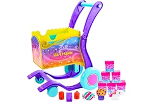 Wiz-O-Magic Shopping Cart – Push, Pop & Reveal 6 Magical Surprises – Push to Reveal 6 Enchanted Grocery Boxes Each Filled with a Magical Surprise! Reveal & Refill - Ages 4+