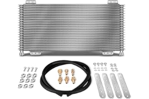 SINTLY LPD47391 Low Pressure Drop 40k Transmission Oil Cooler Kit Compatible with Heavy Duty 40,000 GVW Max with Mounting Hardware (Plus)
