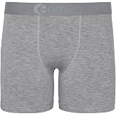 Ethika Mens Mid Boxer Briefs | Waistband. Designed with a shorter mid-length fit. Engineered to prevent pull-down and gathering for consistent comfort.