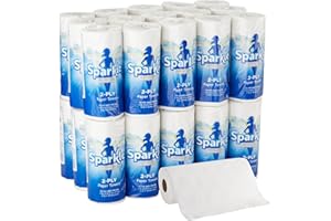 Georgia-Pacific Sparkle Professional Series 2-Ply Perforated Kitchen Paper Towel Rolls by GP PRO (Georgia-Pacific), 2717201, 70 Sheets Per Roll, 30 Rolls Per Case