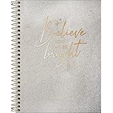 Planner Espiral 17,7 x 24 cm Cambridge Shine 90 G 2023 - Prata - Tilibra