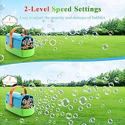 Bubble Machine, 3 in 1 Bubble Maker, Bubble Blower