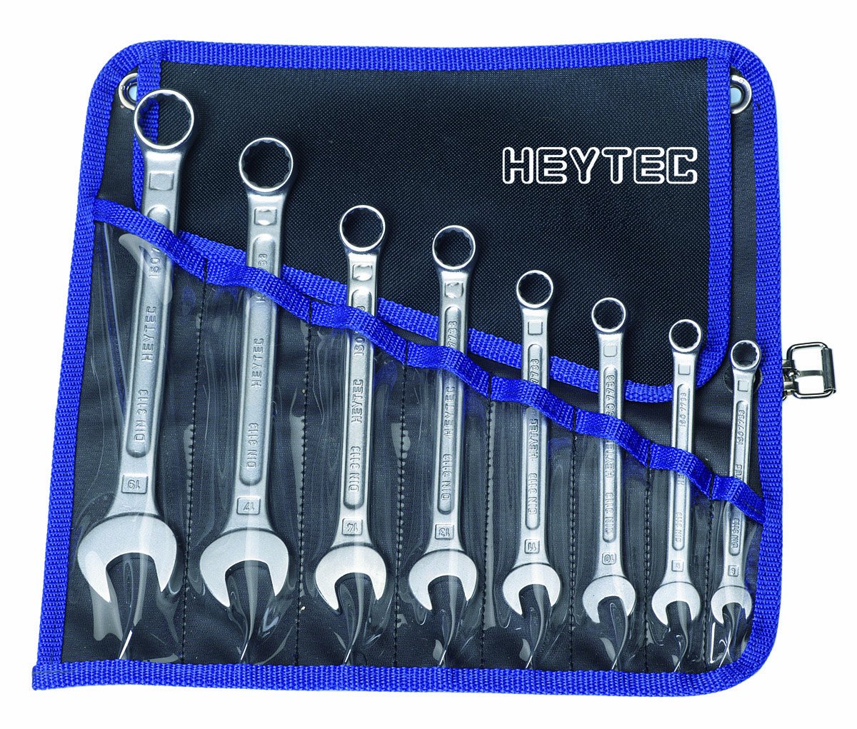 Heytec 50810727280 R 50810-12-M-2 Combination Wrench, Silver, Set of 12 Piece