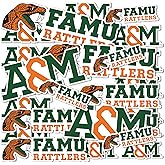 Desert Cactus Florida A&M University Sticker FAMU Rattlers Vinyl Decals Laptop Water Bottle Car Scrapbook Sheet T1 (Type 1-1)