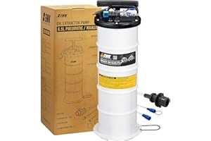 EWK 6.5L Pneumatic/Manual Oil Extractor, Oil Change Pump for Automotive Fluids Vacuum Evacuation, Fluid Extractor Pump Tool for DIY Mechanics
