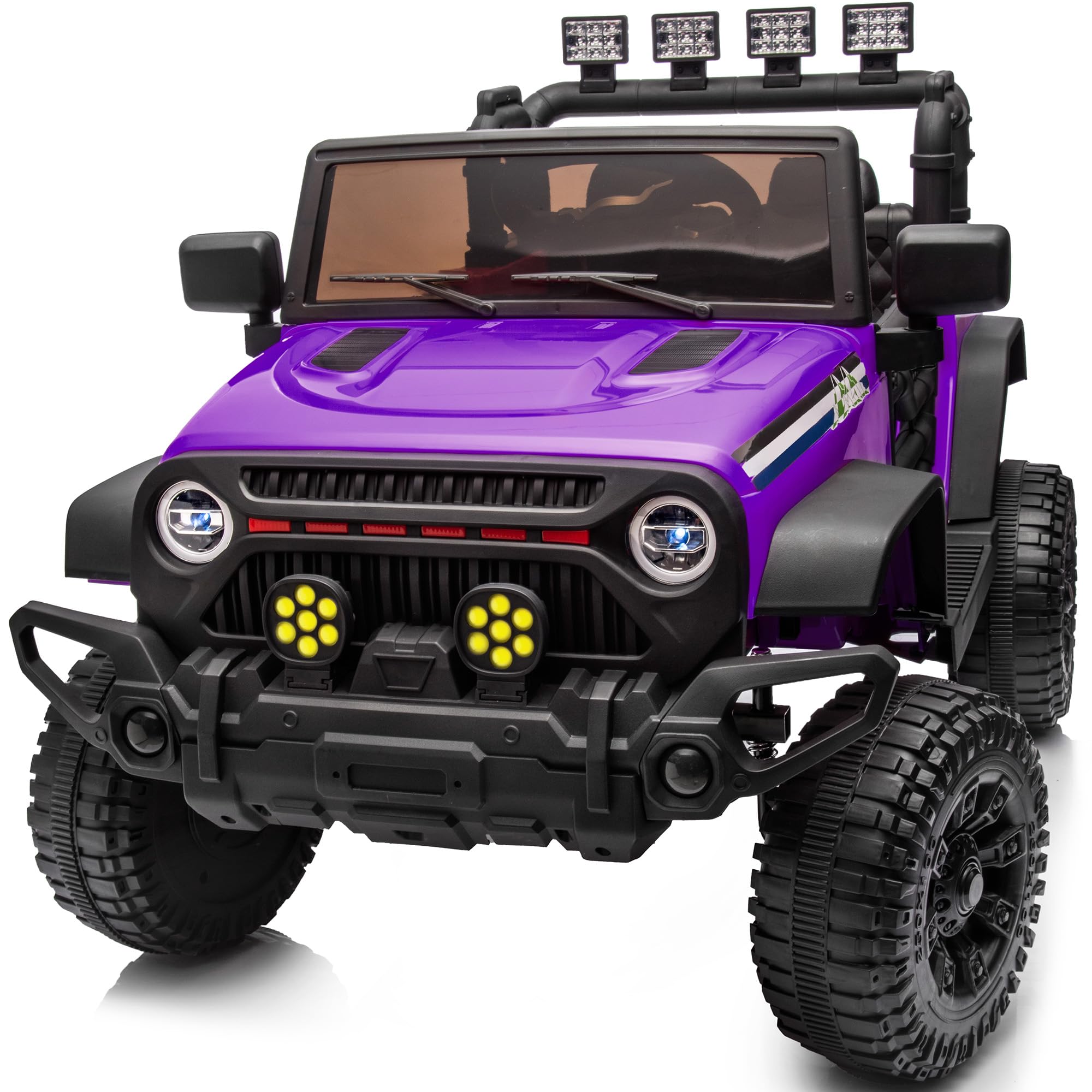 Hikiddo 24V Kids Ride on Car, Kids Electric Vehicles Car Ride on Toy Truck for Toddlers 3-5 w/Remote Control, 400W Motor - Purple