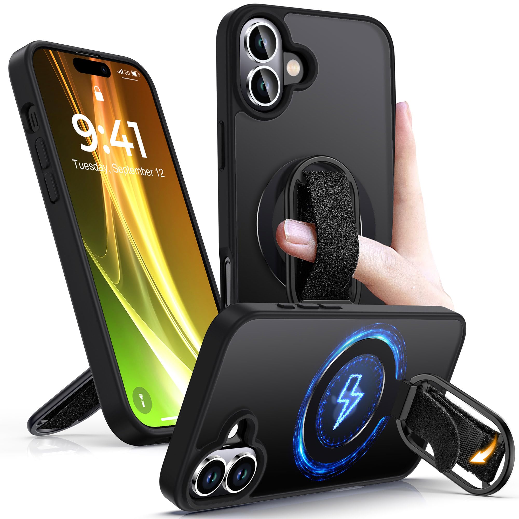 Shields Up for iPhone 16 Case with Stand, 16 Phone
