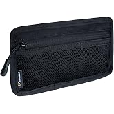 IDOGEAR Tactical Mesh Pouch Insert Modular Bag Compartment Utility Organizer Admin Pouch EDC Net Pocket with Hook Fasteners