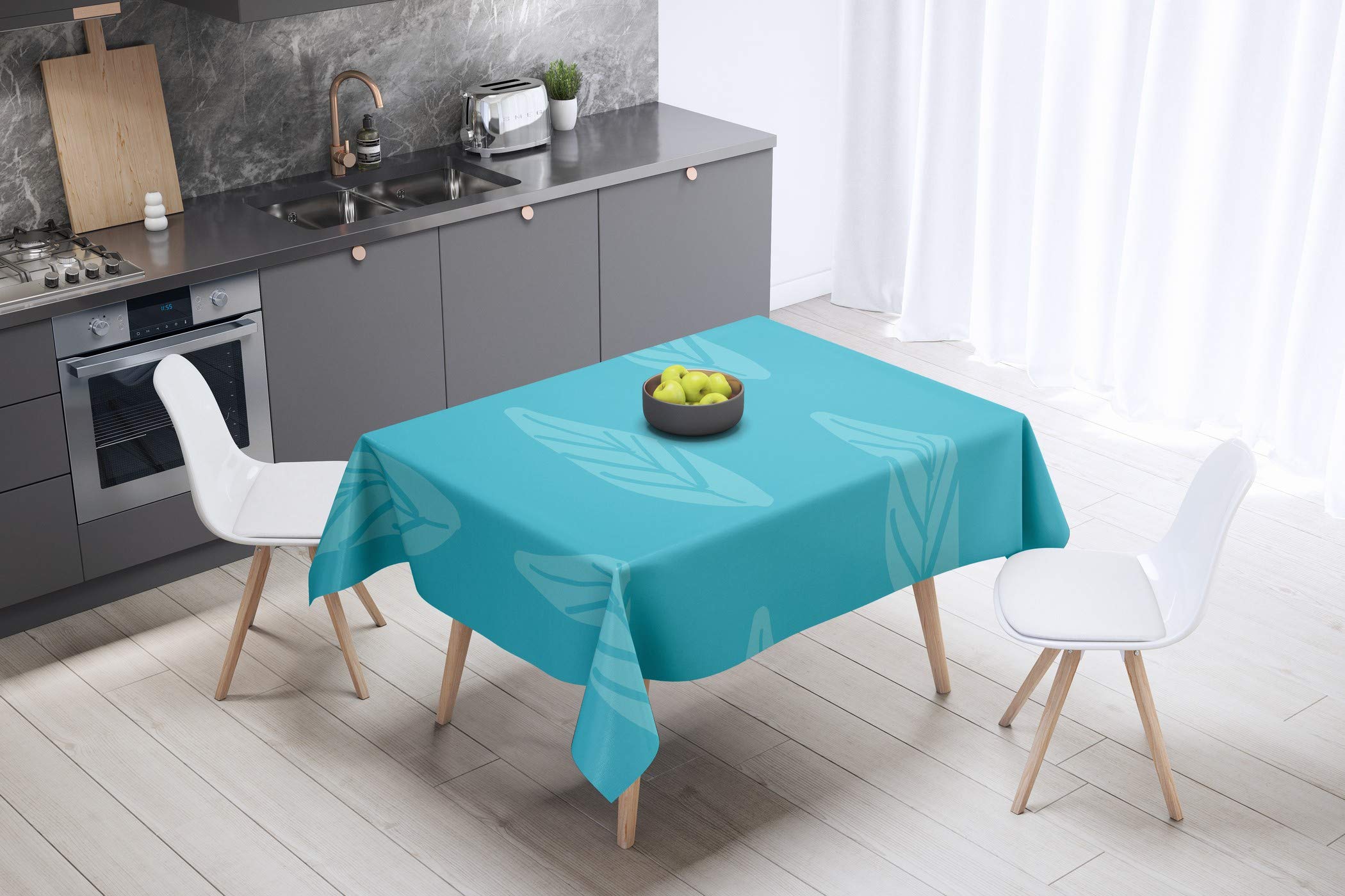 Bonamaison Kitchen Decoration, Tablecloth, 140cm x 140cm - Designed and Manufactured in Turkey