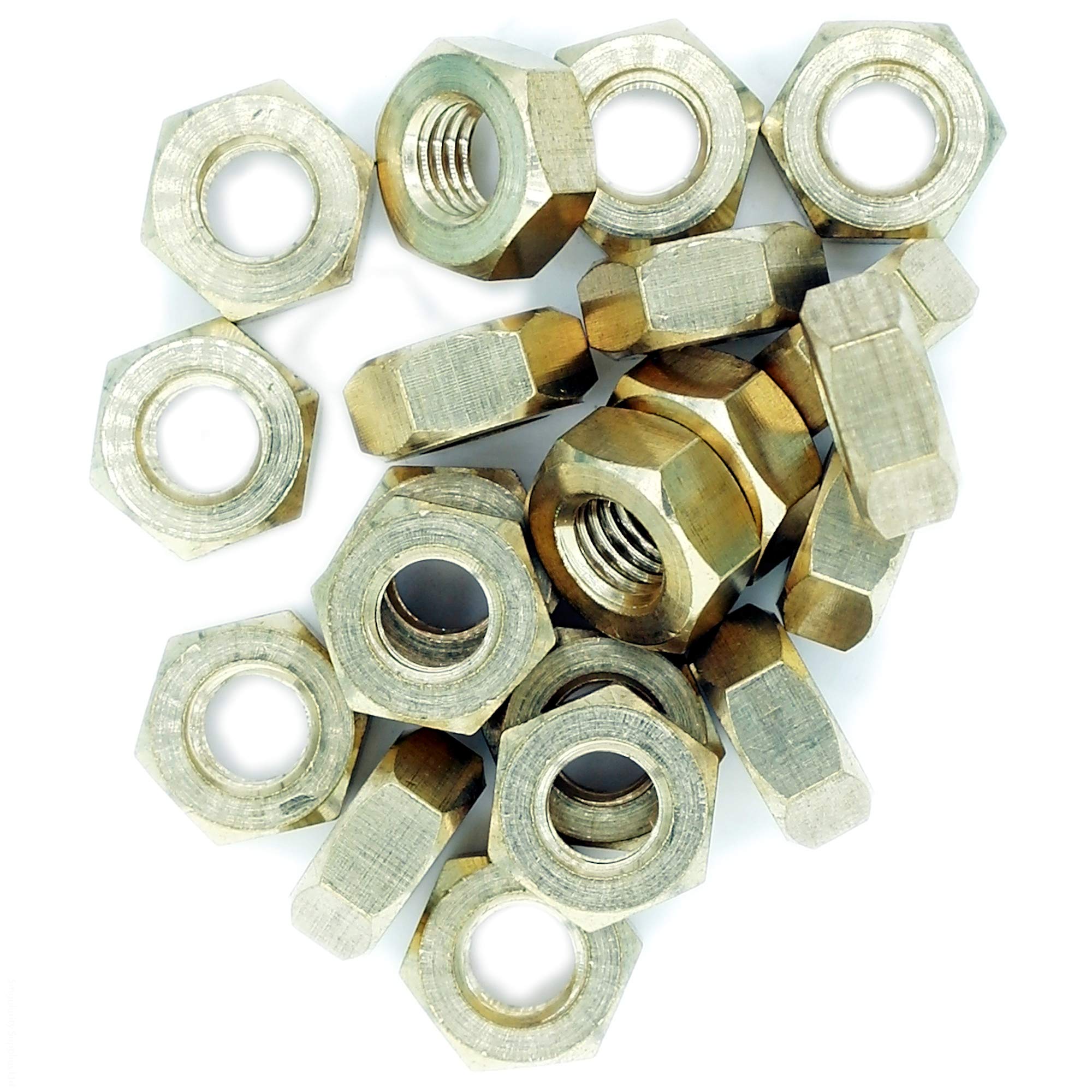 M4 (4mm) Hex Nut - Brass (Pack of 20)