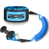 BPS New Zealand &lsquo;Storm&rsquo; Bodyboard Leash &ndash; Premium Coil 4ft Coiled Wrist Boogie Board Leashes with Plug