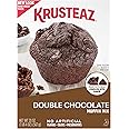 Krusteaz Double Chocolate Muffin Mix, Made with Real Chocolate Chips, 20 oz Boxes (Pack of 12)
