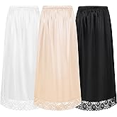 Coucoland Half Slips for Under Dresses - Black Womens Underskirt Half Slip Women Under Dress Shirt Skirt Extender