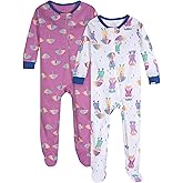 Onesies Brand, Baby Girls, 2-Pack Footed Pajamas