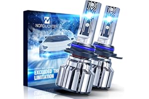 N NORDLICHTER 9012 Bulbs, 600% Brightness 9012 Fog Light 6500K Xenon White Extremely Super Bright Plug & Play with Cooling Fan (Pack of 2)