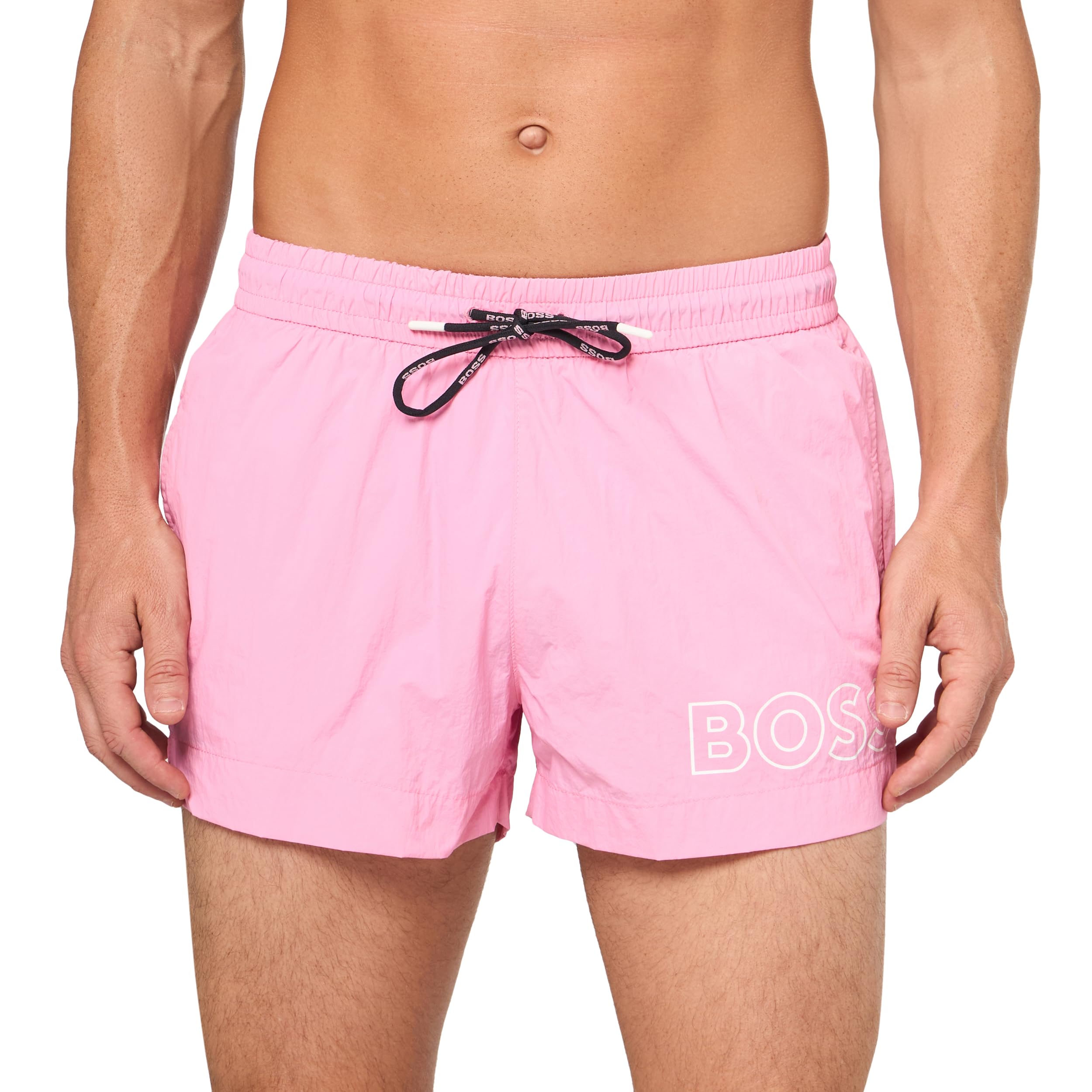 Photo 1 of BOSS Big Logo Swim Trunk, Fresh Watermelon Pink, L