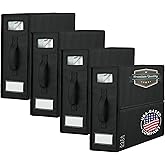 LOFT + IVY Sheet Organizers and Storage – Bed Sheet Holders Box for Linen Closet, Foldable Bedding Storage with Handles, Labe