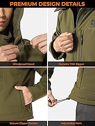 ORORO Men's Heated Jacket with Battery, Heated Coat