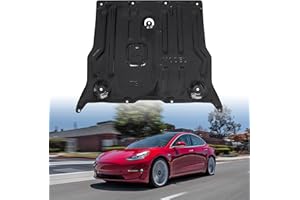 LDETXY Front Skid Plate for Tesla Model 3 2017-2024 & Model Y 2020-2024, Heavy Duty Steel Front Engine Guard Splash Shield Chassis Cover for Tesla Accessories