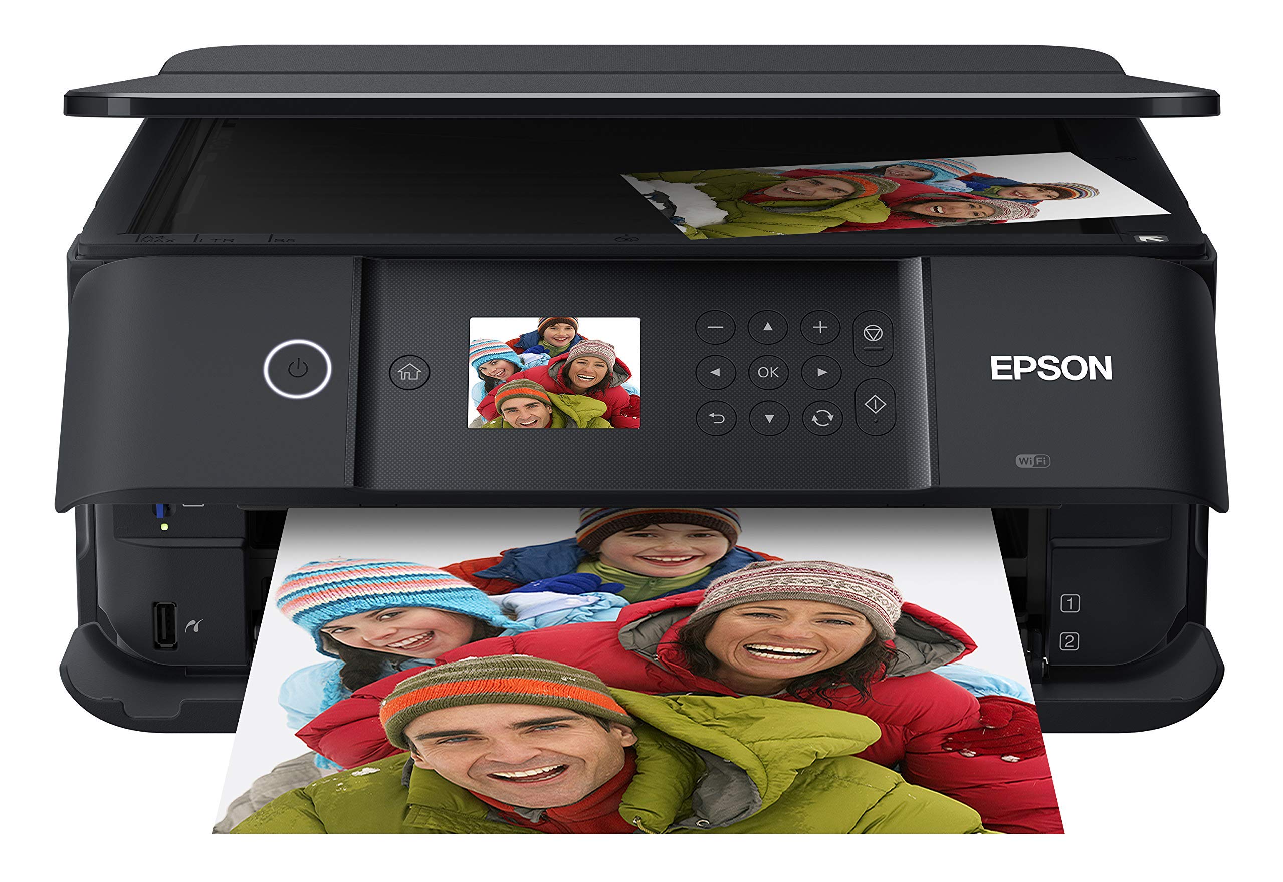 Epson Expression Premium XP-6100 Impresora fotográfica en color inalámbrica con escáner y fotocopiadora, negro, mediano