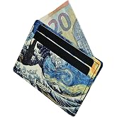 SUPERVEK Starry Wave Ultra-Thin Paper Cardholder Wallet for men & women | Designer, Slim Minimalist, Vegan HDPE, Water-Resistant, Multiple Card Slots, Side-Open Cash Compartment