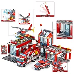 QLT QIAOLETONG City Fire Station Building Kit, 774