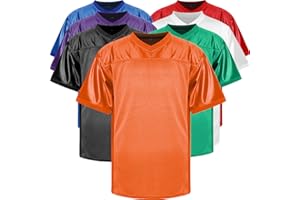 JKNAKN Blank Football Jerseys Mesh Athletic Football Shirt Practice Sports Uniform Black White Jersey
