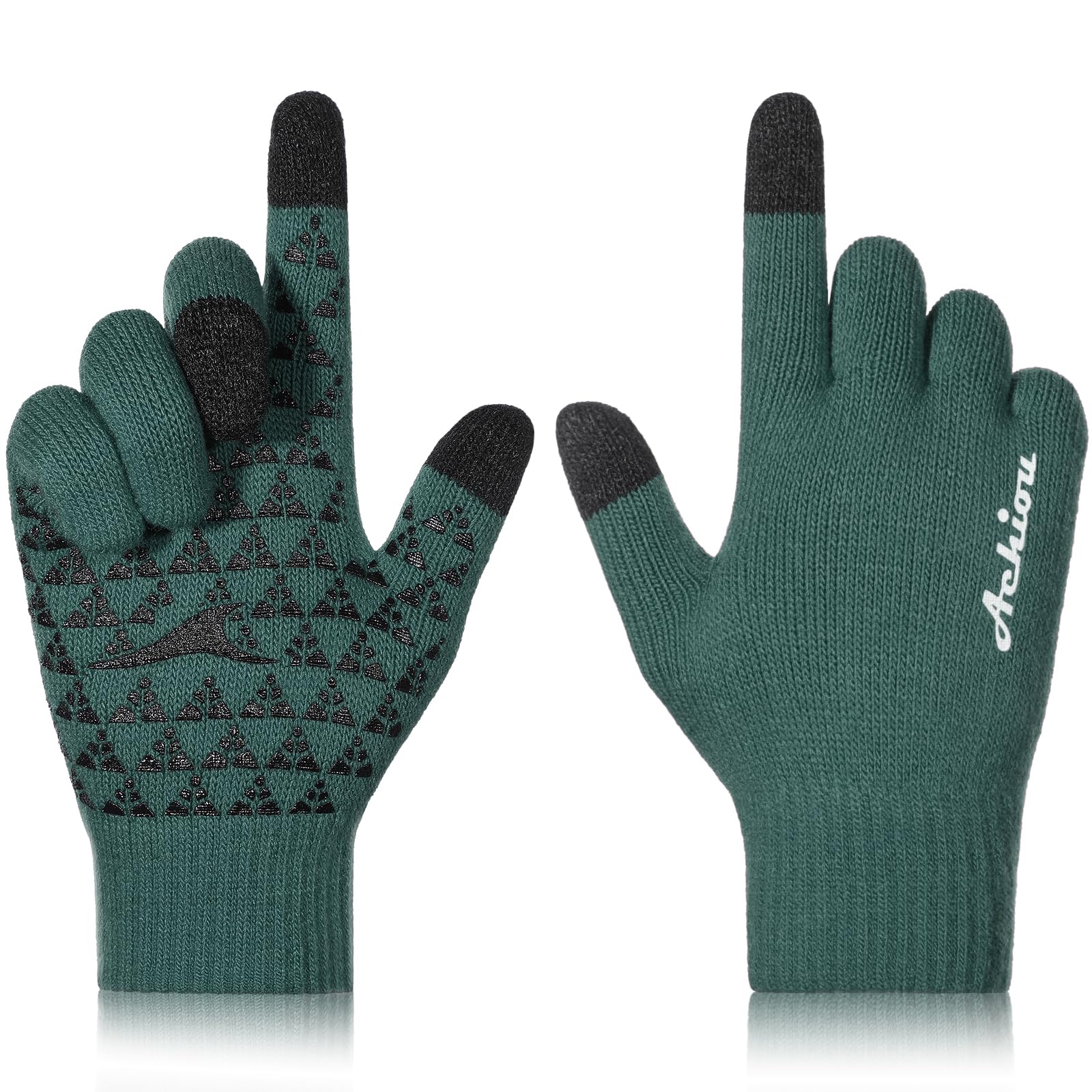 Achiou Winter Gloves for Men Women, Touch Screen