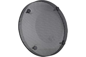 Audiopipe 12” Subwoofer Mesh Grill (TXX-GR12HX), Specifically Designed for High Excursion Subwoofers, Subwoofer Cone and Dust Cap Metal Grill Protector Black (Sold Separately)