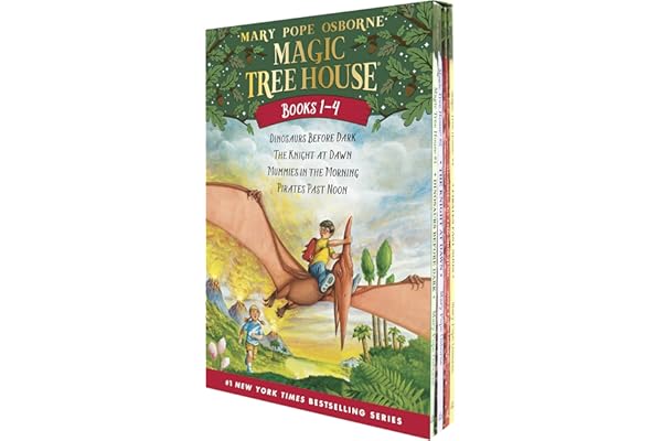 Magic Tree House Boxed Set, Books 1-4: Dinosaurs Before Dark, The Knight at Dawn, Mummies in the Morning, and Pirates Past Noon