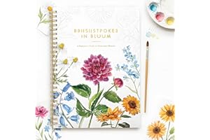 Beautiful Watercolor Workbook for Beginners - Relaxing & Easy to Paint Water Coloring Book with Floral Designs on Premium Pap
