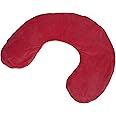 DreamTime Microwaveable Crescent Wrap with Aromatherapy, Neck and Shoulder Relaxer, Hot or Cold Neck Wrap with Soothing Rosemary, Peppermint, and Eucalyptus Herbs, Red