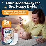 Inspire Dimples Booster Pads 30 Count Diaper Doublers with Adhesive view 2