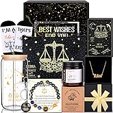 12PCS Libra Birthday Gifts for Women-Libra Zodiac Gifts for Women, Mom, Wife, Self Care Package,Get Well Soon, Birthday Mother's Day Baskets Astrological Baskets