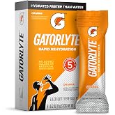 Gatorlyte Powder Orange, 16.9oz (Pack of 6)