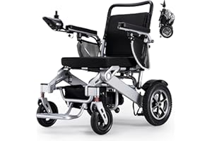 VERPAL Electric Wheelchair for Adults and Seniors, 25 Miles Longer Range, Foldable Power Wheelchair, 500W Dual Motors Mobility Scooter, Compact All Terrain Motorized Wheelchair, Intelligent Folding