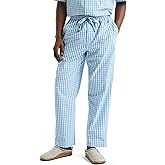 Nautica Mens Nautica Sustainably Crafted Plaid Poplin Sleep Pant