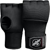 Hayabusa Quick Gel Hand Wrap Boxing Gloves | Slip-On Design, Padded Knuckle Protection, Hook and Loop Closure, Muay Thai Kickboxing, Men and Women, Sparring