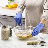 GUSTO Nitrile Gloves Small 100 Count Blue Powder Free Latex Free view 4