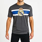 Icon Sports Men Compatible with Real Madrid Sublimation Logo Poly Soccer Jersey - White