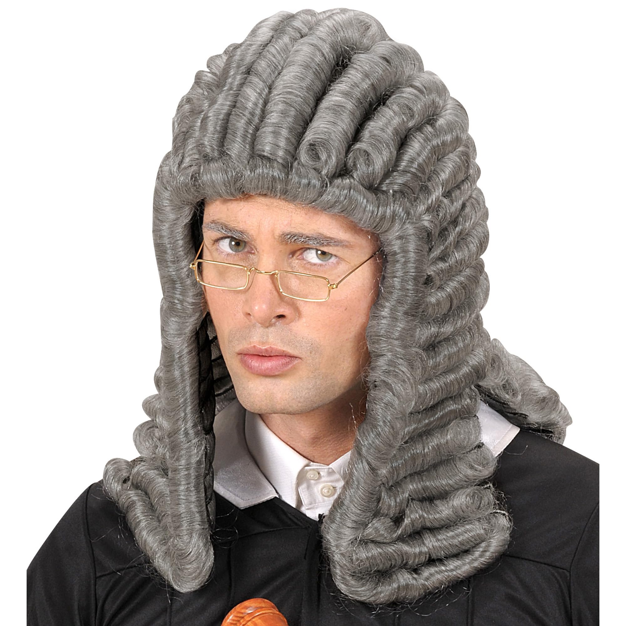 Judge - Grey Wig for Fancy Dress Costumes & Outfits Accessory