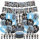Homies Birthday Party Decoration Set - Theme Banner, Cake Topper, Latex Balloons for Fans Party Supplies, Blue